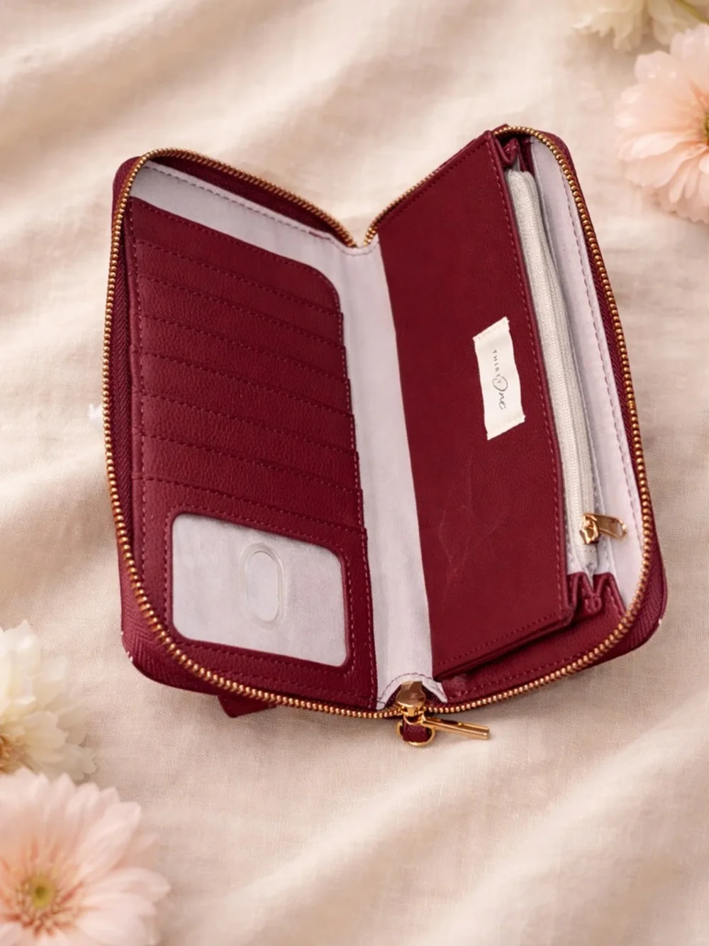 Thirty-One All About The Benjamins Wallet Burgundy - Picture 4 of 7